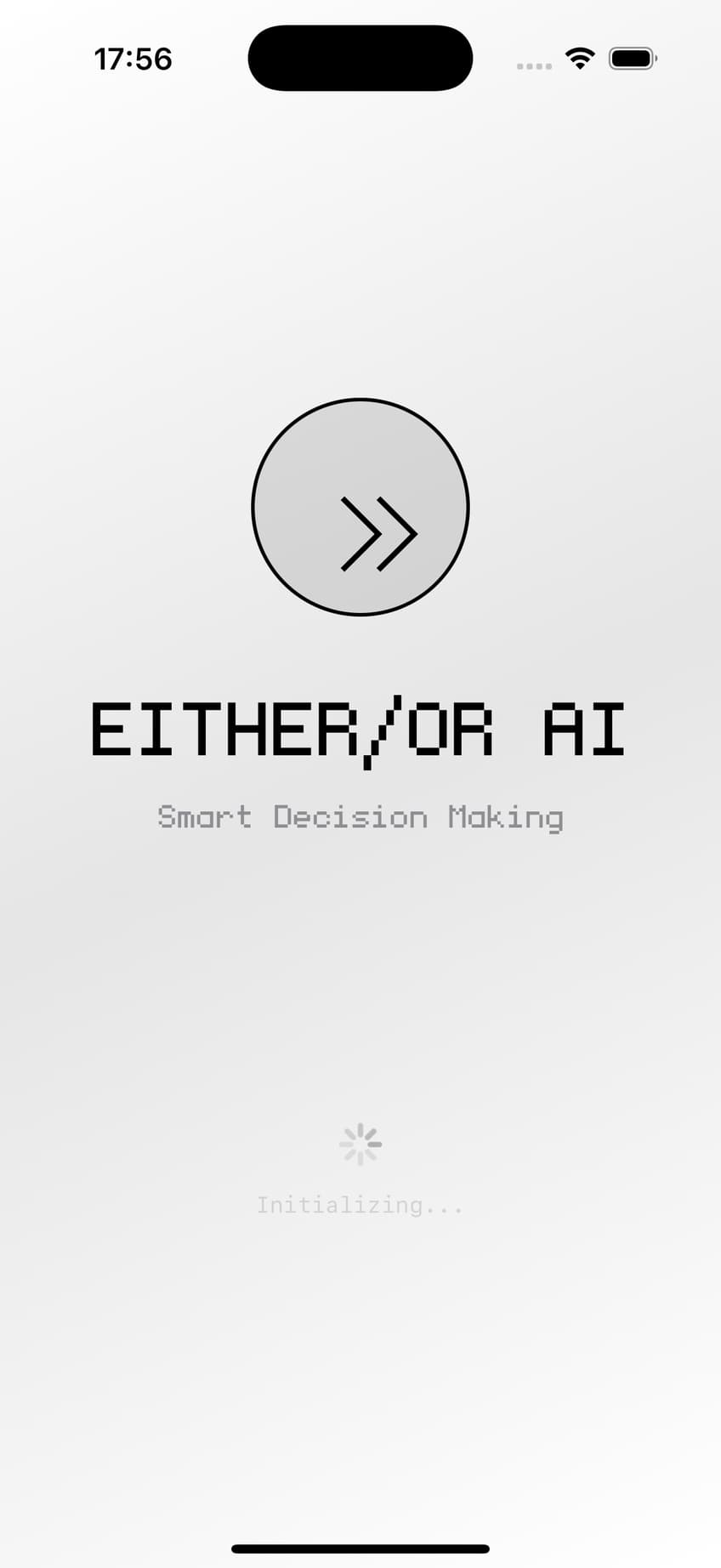 Either/Or AI App-Screenshot: Entscheidungen mit KI strukturiert abwägen